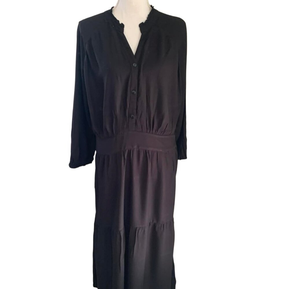 BLU DAHLIA Black Maxi Dress